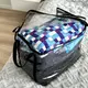 Прозрачная прямоугольная сумка ORGANIZE для вещей с ручками L 43x29x37 см (черная)