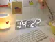 Электронные настольные LED часы с будильником и термометром LY-1089 White (белая подсветка) (6803)