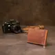Мужской кожаный винтажный зажим GRANDE PELLE 11477 Коричневый
