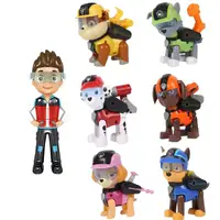 Набор фигурок Щенячий патруль RESTEQ — 7 героев из мультфильма PAW Patrol, подвижные части, интерактивные элементы