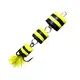 Мандула Strike на тройнике Yellow-Black 4см, крючок 12