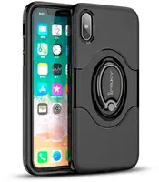 Чехол-накладка Ipaky 360° Free Rotation Ring Holder case iPhone X Black