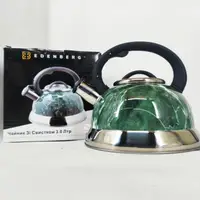 Чайник Edenberg EB-8871 із нержавіючої сталі зі свистком 3л Green