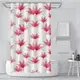 Шторка для ванны из полиэстера водонепроницаемая Bathlux 180x180 см с кольцами, занавеска для ванной комнаты