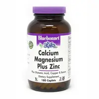 Витамины и минералы Bluebonnet Calcium Magnesium plus Zinc, 180 каплет