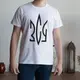 Мужская футболка "ЗСУ Герб" XXL, (белый )