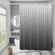 Шторка для ванны водонепроницаемая Bathlux 180x180 см с кольцами, занавеска для ванной комнаты
