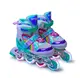 Раздвижные ролики Scale Sports размер 30-33 (светящиеся колеса). Rainbow Tiffany (1767547055)
