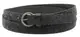 Узкий женский кожаный ремень Skipper 1276-20 черный 2 см