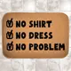 Коврик в ванну водопоглощающий антискользящий No shirt... 58х38 см (VAN_24F071)