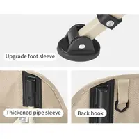 Стул складной Naturehike Stellaluna T04 CNK2550JJ022, углеродистая сталь, черный