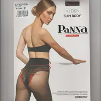 Женские капроновые колготки-бикини "PaNNA SLIM BODI 40 den" Италия, Art: P1008 Чорні 2 об"єм 96-104