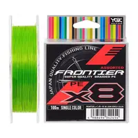 Шнур YGK Frontier X8 Assorted Single Color 100м 0.235мм 9кг / 20lb 5545-03-38