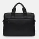 Мужской кожаный портфель Borsa Leather K166451bl-black