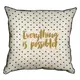 Подушка с мешковины Everything is possible! 45x45 см (45PHB_17L011_WH)
