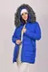 Куртка женская зимняя синяя код П396 XL