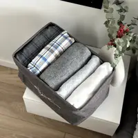 Кошик ORGANIZE з оксфорду для зберігання речей "SWEET HOME" у розмірі M (сірий)