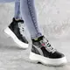 Кроссовки женские зимние Fashion Donno 2323 37 размер 23,5 см Черный