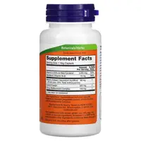 Натуральная добавка NOW Bilberry Complex, 100 вегакапсул