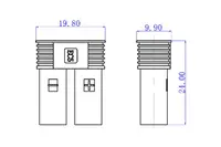 Конектори силові AMASS EC5 Female 2шт