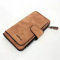 Кошелек женский портмоне клатч Baellerry Forever N2345, Компактный кошелек девочке. Цвет: коричневый