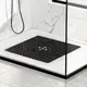 Коврик для ванной комнаты и душа, силиконовый, антискользящий Bathlux 53х53 см на присосках,чёрный