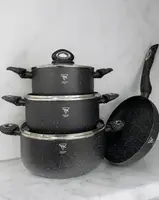 Набор посуды Top Kitchen 7 предметов с гранитным покрытием Черный