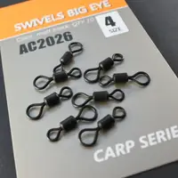 Вертлюг ORANGE рибальский BIG EYE, колір mbl, розмір №4 / 10 шт (AC2026)