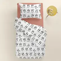 Підліткова постільна білизна з простирадлом на резинці FUNNY PANDAS CS2