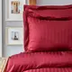 Постельное белье Karaca Home сатин - Charm bold bordo бордовый полуторный