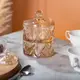 Конфетница стеклянная с крышкой двухуровневая Ø 10 см ваза конфетница коричневая HP-YH-81