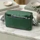 Кожаная женская сумка из стильным бегунком Vintage 22651 Зеленая