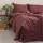 Полуторное Турецкое Постельное Белье Limasso Stonewashed Ranforce Raspberry Вареный Хлопок 160х220см