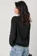 Трикотажна жіноча кофта в стилі oversize - чорний цвет, M