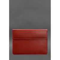 Кожаный чехол-конверт на магнитах для MacBook 14 Красный