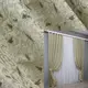 Комплект (2шт. 1,4х2,7м.) жаккардовых штор. Цвет бежевый. Код 1585ш 33-0456