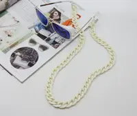 Цепочка для очков 9602 70 см кремовая