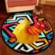 Коврик в детскую комнату безворсовый круглый Homytex Kids
