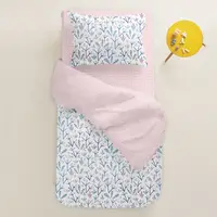 Підліткова постільна білизна з простирадлом на резинці FLOWERS CS7