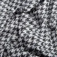 Тканина бязь ранфорс для постільної білизни, бавовна, 130 г/м2, 240 см 4.28656/33 Гусяча лапка чорна