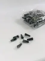 Універсальний мундштук для кальяну пластиковий "конус" одноразовий 100 шт/уп. чорний