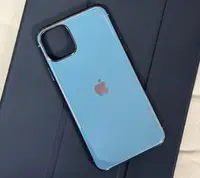 Силиконовый чехол для iPhone 11 Pro Max - Глянец с рамкой под металл, Серо-голубой+Серебро