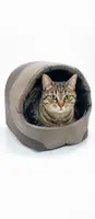 Будка для кошек Фокс №1 360х320х320 коричневая
