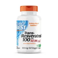 Натуральная добавка Doctor's Best Trans-Resveratrol with Resvinol 100 mg, 60 вегакапсул