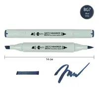 Маркер спиртовой Santi Brush SA-BG7 390936 сине-серый 7