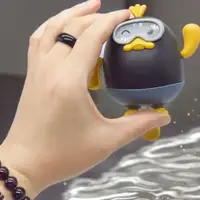 Заводная игрушка для ванны "Утенок" черный
