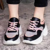 Кросівки жіночі Fashion Qihai 2654 37 розмір 24 см Чорний