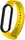 Ремешок UWatch Replacement Silicone Band For Xiaomi Mi Band 3/4 Yellow/Black Frame