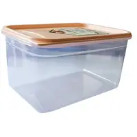 Контейнер Flexy Box прямокутний 1,3 л прозорий кришка помаранчева Irak Plastik