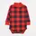 Детское боди с высокой горловиной и начесом Plaid